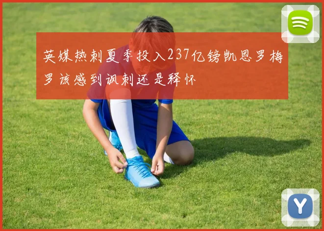 英媒热刺夏季投入237亿镑凯恩罗梅罗该感到讽刺还是释怀